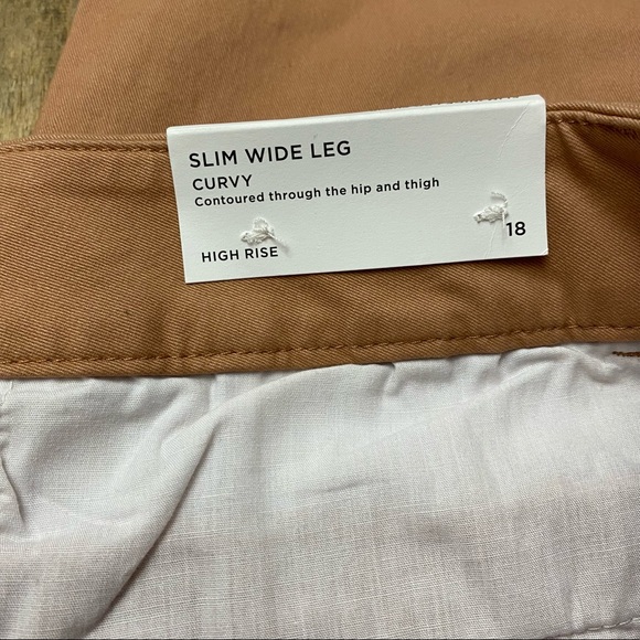 Loft curvy high rise slim wide leg Pant size 18 - Picture 4 of 16